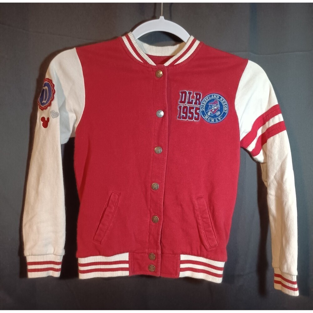 Disney Parks Kids Medium Red Letterman-Style Jacket – Mickey Mouse